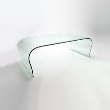 Fiam ponte 0101 square coffee table thick curved glass by angelo cortesi. Curved Glass Coffee Table Ct041 Abode Interiors