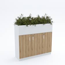This simple, easy desk is the solution to your office needs! Cabinet With Planter Box Online Office Furniture Dubai