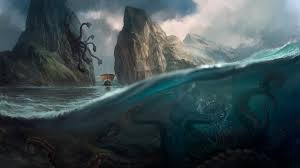 Greek mythology is the set of stories about the gods, goddesses, heroes and rituals of ancient greeks. Artstation Between Scylla And Charybdis By Vella Ri For The Odysseyjam Https Www Artstation Com Artwork J9vpjz Artstationjam Artstationhq Greekmythology Facebook