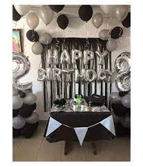 Star silver balloon on transparent background. Happy Birthday Letter Foil Balloon Set Of Silver Hd Metallic Balloons Black And Silver Pack Of 30pcs For Bithday Party Decoration Buy Happy Birthday Letter Foil Balloon Set Of Silver Hd Metallic Balloons