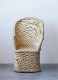 Hand Woven Bamboo Rope Chair Rope Chair Bamboo Chair Eclectic Chairs