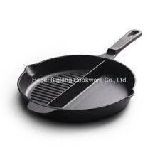 China Nonstick Cast Iron Grill Pan Double Useful Frying Pan China Pan And Bbq Price