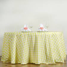 Maybe you would like to learn more about one of these? Buffalo Plaid Tablecloth 120 Round White Yellow Checkered Gingham Polyester Tablecloth Plaid Tablecloth Table Cloth Tablecloth Sizes