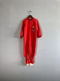 Vintage Baby Footed Red Christmas Pajamas Clothing Boys Clothing Pcpplasticos Co