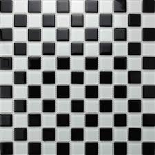 Black, white, and gray linear glass tiles in various sizes come together to create this mosaic tile design. Glass Mosaic Tiles Melted Crack Crystal Backsplash Tile Bathroom Wall Tiles Stickers