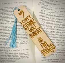 Cant Spank You Kinky Wooden Engraved Bookmark - Etsy