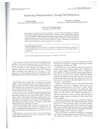 Definition of reflection in counselling. Pdf Enhancing Professionalism Through Self Reflection