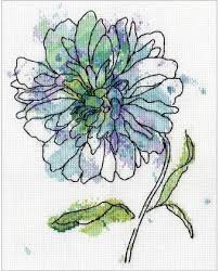 Über 7 millionen englischsprachige bücher. Design Works Blue Floral Cross Stitch Kit 2971 123stitch