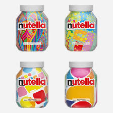 Nutella style guide with color scheme, redesign plan, and logos. Algorithm Designs Seven Million Different Jars Of Nutella