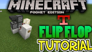T Flip Flop In Minecraft Pe Mcpe Redstone Tutorials Youtube