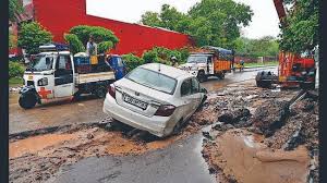 Chandigarh tricity crumbles on wettest June day in 52 yrs
