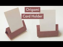 Gold wedding table number or place card holder set of 12 stainless steel painted harp clip for label, buffet food marker, seating cards. Easy Origami Card Holder Diy Place Card Holder Easy Card Stand Origami Cardholder Youtube