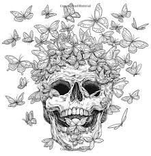 Fantomorphia An Extreme Coloring And Search Challenge By Kerby Rosanes Skull Coloring Pages Grayscale Coloring Abstract Coloring Pages