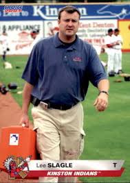 2003 Kinston Indians Choice #30 Lee Slagle Trainer Montgomery Alabama AL  Card