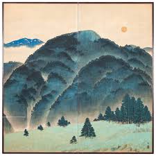 Check spelling or type a new query. Japanese Screen Blue Mountain Landscape Mountain Landscape Painting Painting Japanese Screen