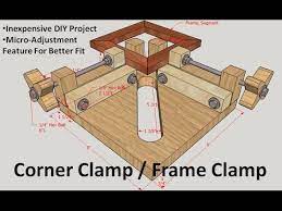 Wood clamps, home made corner clamps! Corner Clamp Frame Clamp Jig Youtube