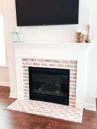 Then drill through the wood as well. Diy Faux Brick Fireplace Jordan Jean