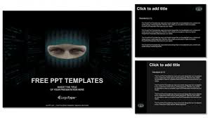 Download Face Hacker Computer Powerpoint Templates