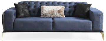 Gray upholstery material price per item seating capacity features customer rating product styles brand special offers availability print sleeper size frame color commercial use custom product wood tone free fabric samples shop sustainably. Casa Padrino Luxury Art Deco Chesterfield Sofa Blue Gray Black Brass 236 X 99 X H 86 Cm Noble Living Room Sofa With Decorative Pillows Luxury Quality