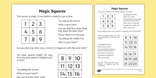 This page has 3x3, 4x4 and 5x5 magic square worksheets that will get you ready for other challenges like the printable sudoku puzzles and more! Magic Squares Worksheet Worksheet Worksheet
