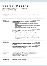 English Cv Examples Doc Template Online Creator