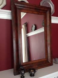 Will install new mirror at cost if desired. Antique Mahogany Or Walnut Flame Ogee Mirror Antique Price Guide Details Page
