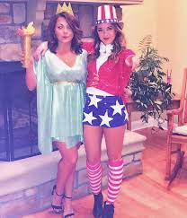 Diy Halloween Costume Lady Liberty And Uncle Sam Cute Halloween Costumes Halloween Costume Outfits Cool Halloween Costumes