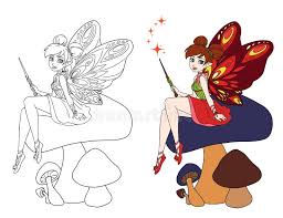 Las fábulas son un buen recurso para entretener y educar a los niños a la vez. Feria De Dibujos Animados Con Alas De Mariposa Sentada Sobre Hongos Ilustracion Vectorial Dibujada A Mano Se Puede Utilizar Para Ilustracion Del Vector Ilustracion De Traje Mariposa 149067389