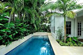 Modern Architecture Craig Reynolds Landscape Architect Miller Residence Exterior View Tropical Garden Pool Landscape Design Pool Landscaping