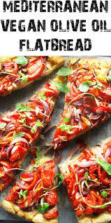 Mediterranean Vegan Olive Oil Flatbread Recipe Mediterranean Recipes Greek Food Traditional Greek Recipes