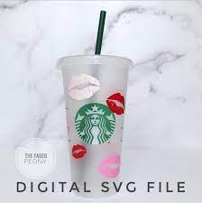 Download Lips Svg Valentines Svg Svg For Starbucks Cup Svg Files For Etsy In 2021 Starbucks Valentines Custom Starbucks Cup Starbucks Cups