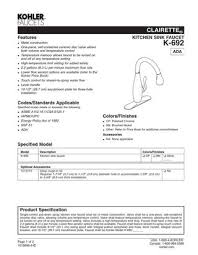 Industry standard is based on asme a112.18.1 of. Llave Para Tarja Kohler By Fernando Tec Issuu