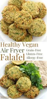 Healthy Air Fryer Falafel Recipe Vegan Gluten Free Oil Free Recipe In 2020 Easy Healthy Recipes Recipes Using Breakfast Sausage Recipes