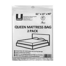 Uboxes Queen Mattress Bag 61x15x104 2 Mil 2 Pack Protector Box Spring Bed Walmart Com In 2020 Queen Mattress Full Mattress Moving And Storage