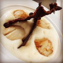 St Jacques Saindoux Espumas De Celeri Au Lard Recette Lard Celeri