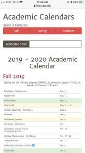 A C A D E M I C C A L E N D A R U G A Zonealarm Results
