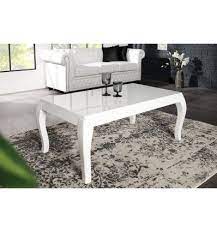 belle table basse faite joliment en bois mdf de haute qualite coloris blanc laque avec une finition luxueuse table basse table basse blanc meuble table basse