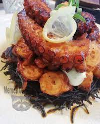 Pulpo en mandolina