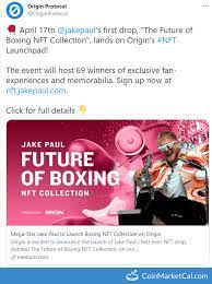 Jake paul джейк пол запись закреплена. Origin Protocol Ogn Jake Paul Nft Drop