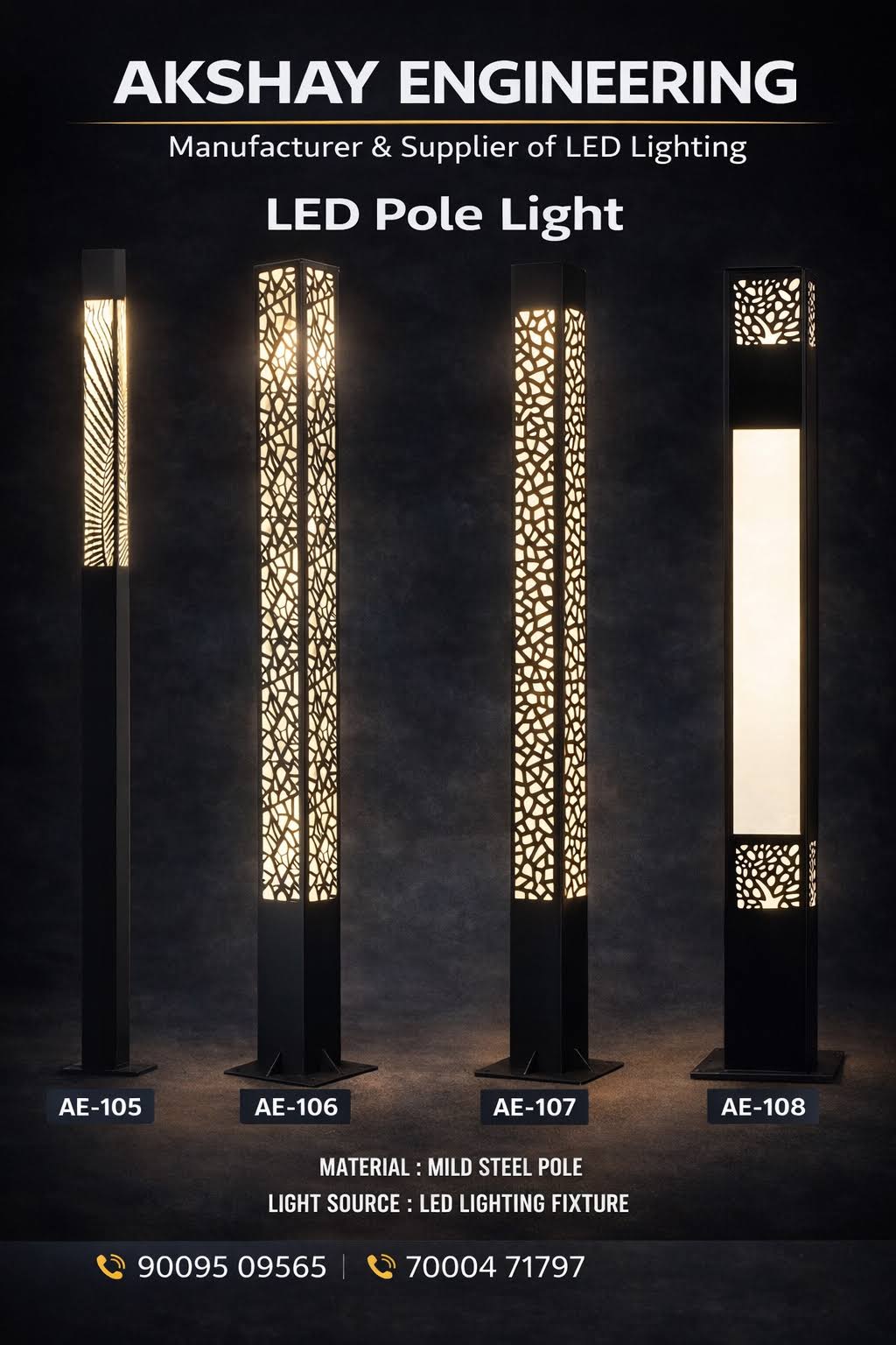 LED Pole Light | Modern Decorative Outdoor LED Pole Light product image