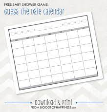 There have been parents that will wait until the last few weeks to set up their baby guessing game online. Baby Shower Game Ideas Guess The Date Free Printable Big Dot Of Happiness