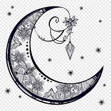 Di kedua hujung bulan sabit, lukiskan segitiga yang menunjuk ke luar. Menggambar Sketsa Bulan Bulan Pensil Digambar Tangan Lukisan Png Pngwing
