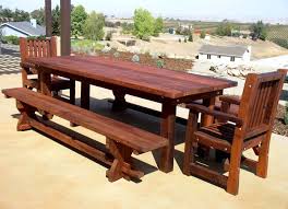 Outdoor Wood Dining Table With Bench Outdoor Dining Table Outdoor Wood Dining Table Wood Patio Furniture