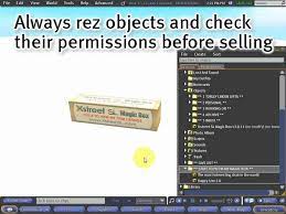 Second Life - Xstreet: Setting Up A Magic Box To Sell Your Items - Youtube