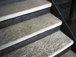 Stair Inspiring Industrial Stair Design With Black Iron Stair And Net Risers Combine With Concrete White Industrial Stairs Design Concrete Stairs Stairs Design