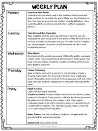 Third Grade Vocabulary Builders Unit 3 Lesson Plans For Toddlers Daycare Lesson Plans Elementary Lesson Plans