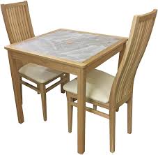 The top countries of suppliers are india, china, and. Anber Craft Wooden Cambridge Beaumont Range Grey Tile Top Small Dining Table Set With 2 Chairs Natural Oak Amazon De Kuche Haushalt