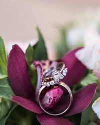Wedding Rings On Purple Orchid Ring Photos Wedding Rings Wedding Rings Photos