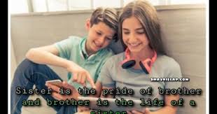 Brother sms in hindi font including brother/bhai status in hindi for whatsapp,brother shayari in hindi for facebook and best quotes on brother in hindi. 199 Best Brother Sister Quotes In English With Hd Sibling Quotes Images