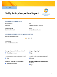Easy to use, easy to implement. Daily Safety Inspection Report Pdf Templates Jotform